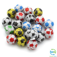 COLOURED Milk Chocolate FOOTBALLS FOILED Christmas BALL Foil WORLD CUP Party UK