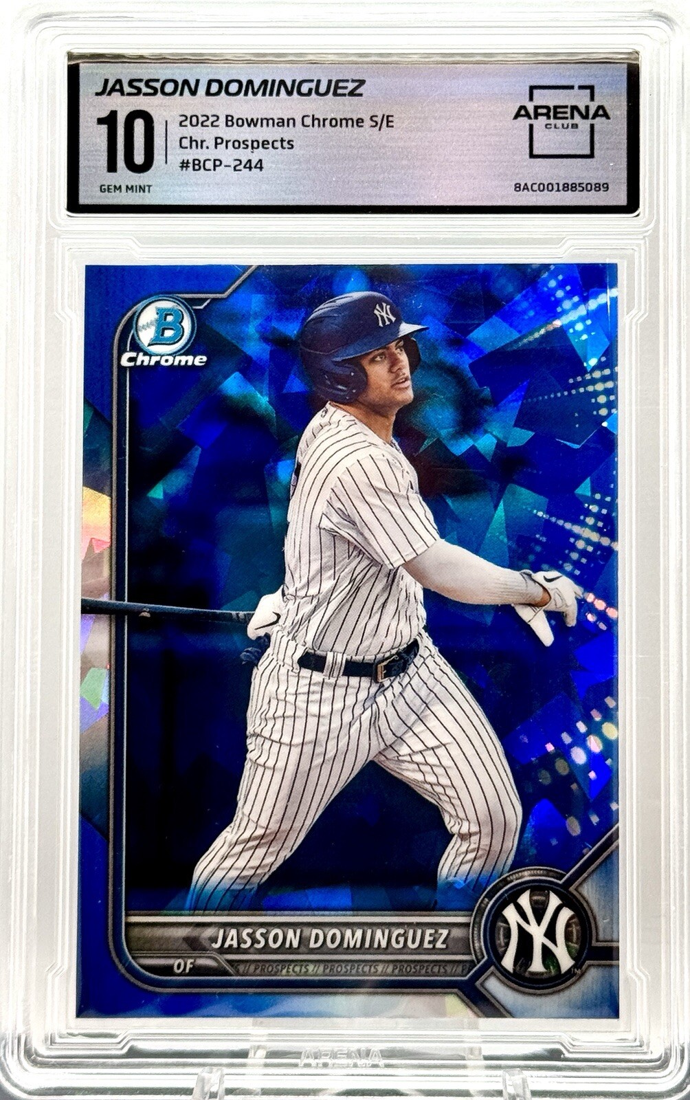 2022 Bowman Chrome Jasson Dominguez Sapphire Prospects BCP-224 Rookie Card