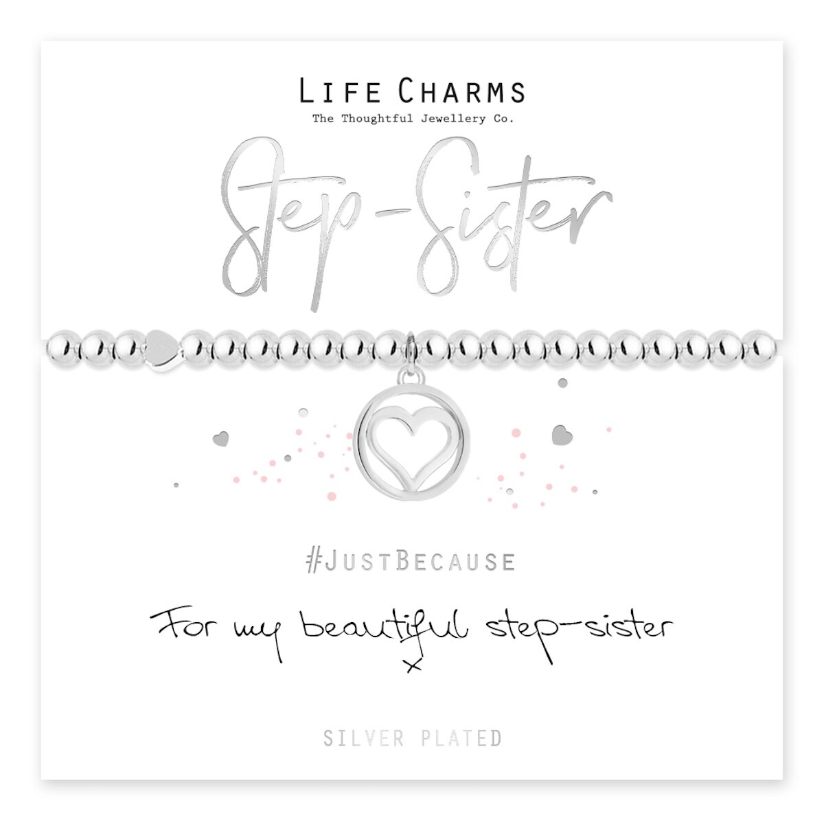 Life Charms Step Sister Gift Boxed Bracelet Brand New Sister Unique Gift Idea