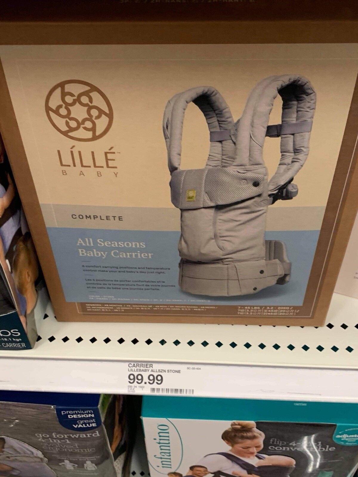 Lillie Baby COMPLETE Baby Carrier All Seasons 6 in 1 - Stone-image