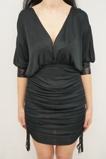 Women Dolce&Gabbana Dress Relaxed Fit Black S IT40 FR38 US6 UK8 XMT845