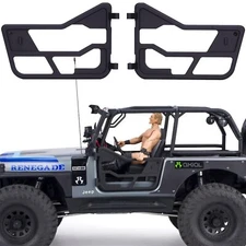 Aluminum Tube Door Simulate Half Doors DIY Decoration for Axial SCX10 III CJ-7