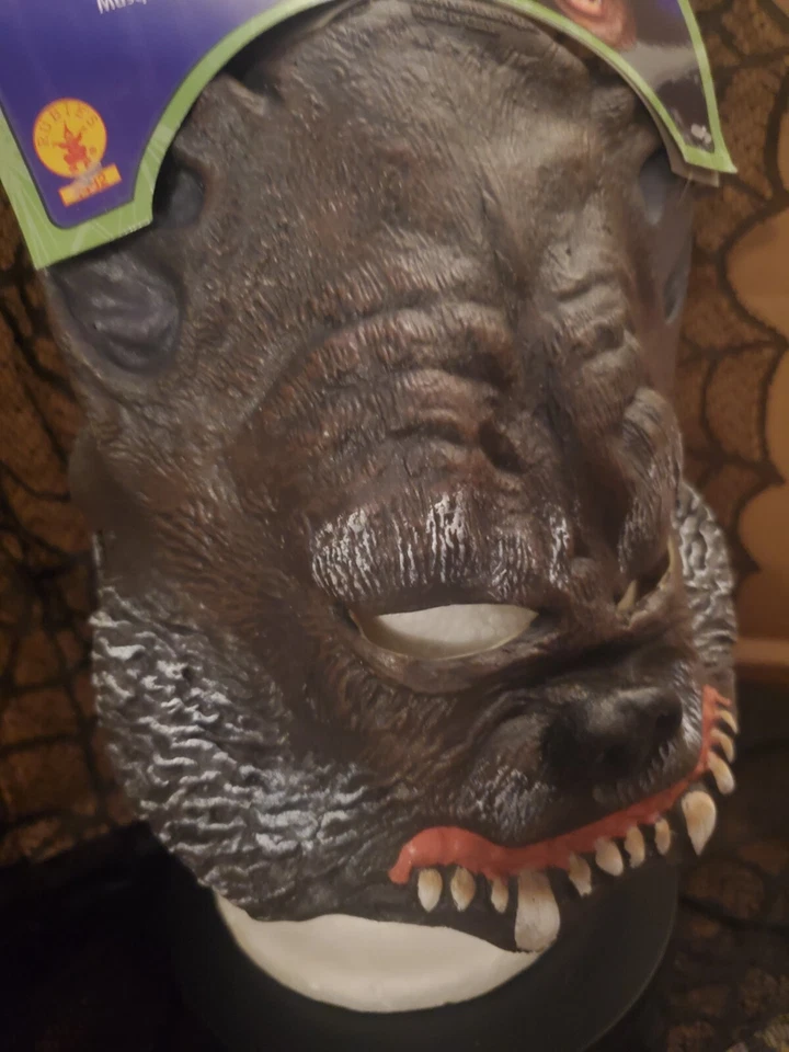 Manwolf Chinless Halloween Mask Rubies Costume  Party Wolf Werewolf New Rubies  - Image 3 of 4