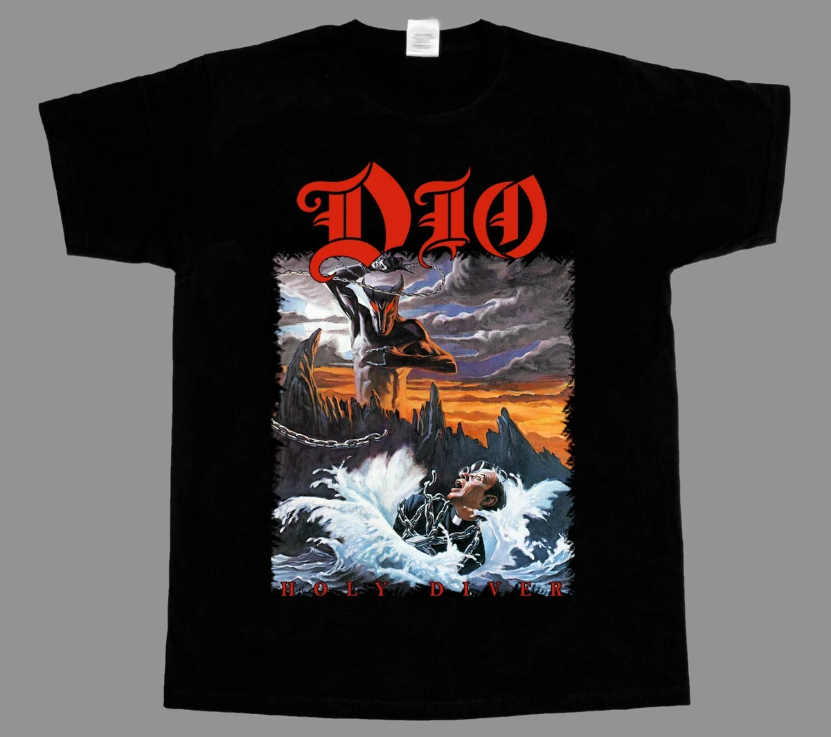 DIO Holy Diver NEW BLACK T-SHIRT | EBay