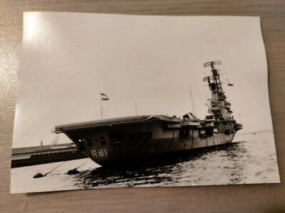 Foto Marineschiff Flugzeugträger Karel Doorman NL Colossus Kl. ca. 14x10cm_5