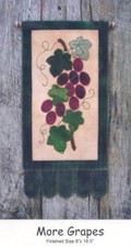 Primitive GRAPES Wool Penny Rug Wall Hanger or Table Mat Pattern UNCUT Fruit