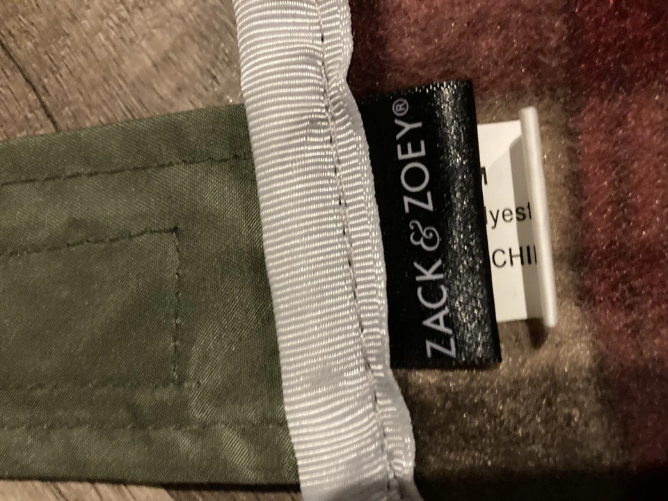 Zack & Zoey Green Fleece Lined Dog Chore Coat Adjustable M. - Image 4 of 4