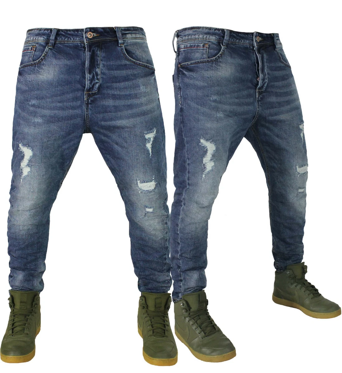 825 elasticizzati Uomo Jeans Cavallo eBay Turca casual | Denim basso pantaloni Harem