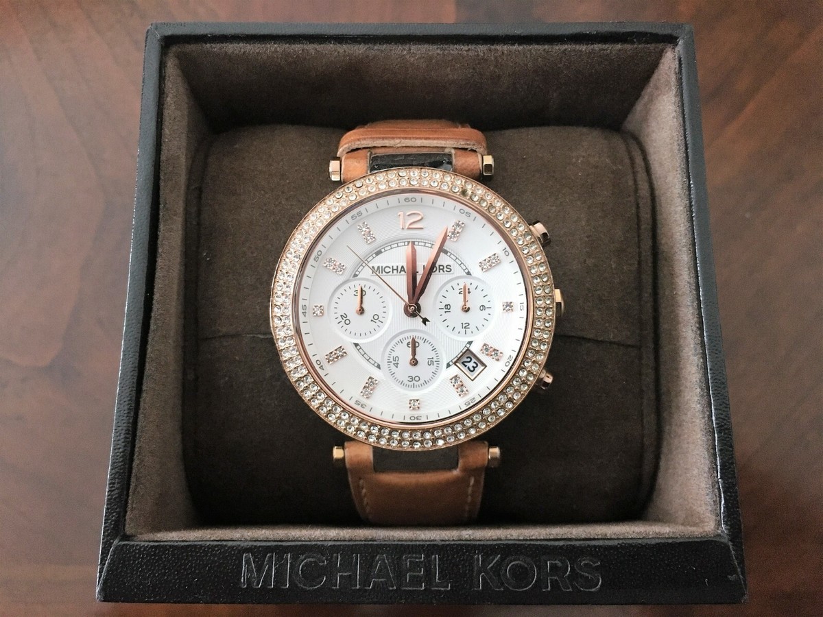 Michael Kors Parker Chronograph Watch Michael Kors MK5688 - Parker Chronograph Gold Dial Ladies Watch main image 2