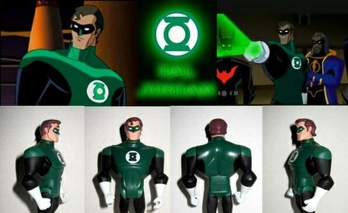 JLU HOLIDAY HAL JORDAN CUSTOM HEAD JUSTICE LEAGUE UNLIMITED DC COMICS - Picture 1 of 5