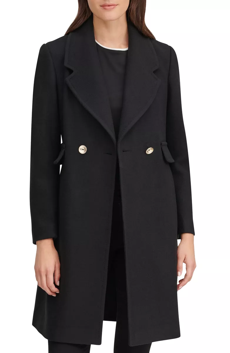 Karl lagerfeld paris double breasted reefer coat sale