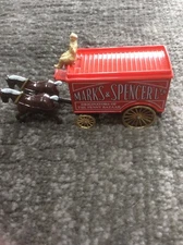 LLEDO DAYS GONE HORSE DRAWN REMOVALS VAN WITH DRIVER MARKS & SPENCER LTD.