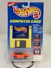 1995 Hot Wheels Computer Cars '96 Mustang Convert, Orange Moc NEW SEALED VINTAGE