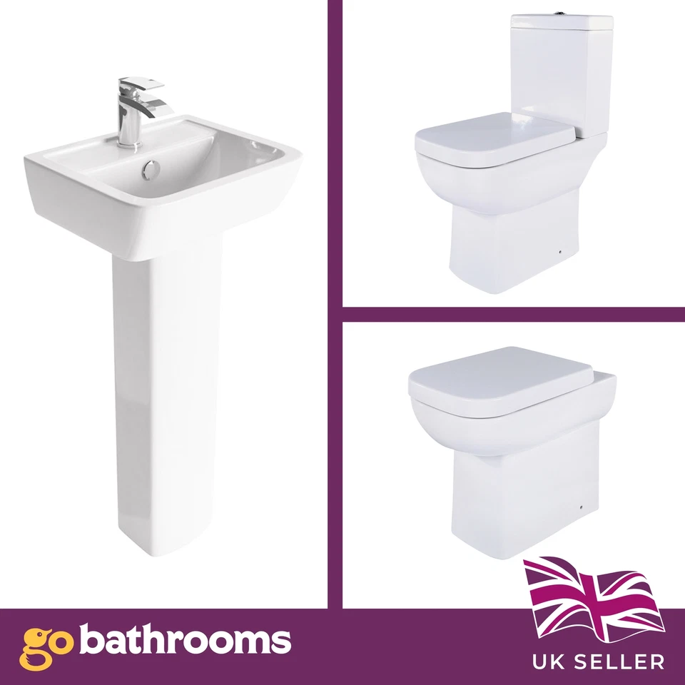 Modern Appleby Compact Ceramic Bathroom Basin Semi Pedestal Sink Single Tap Hole