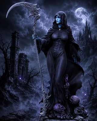 Marvel Thanos Mistress Death Custom Statue 1/4 NIB, Limited 10ed + Sideshow Book