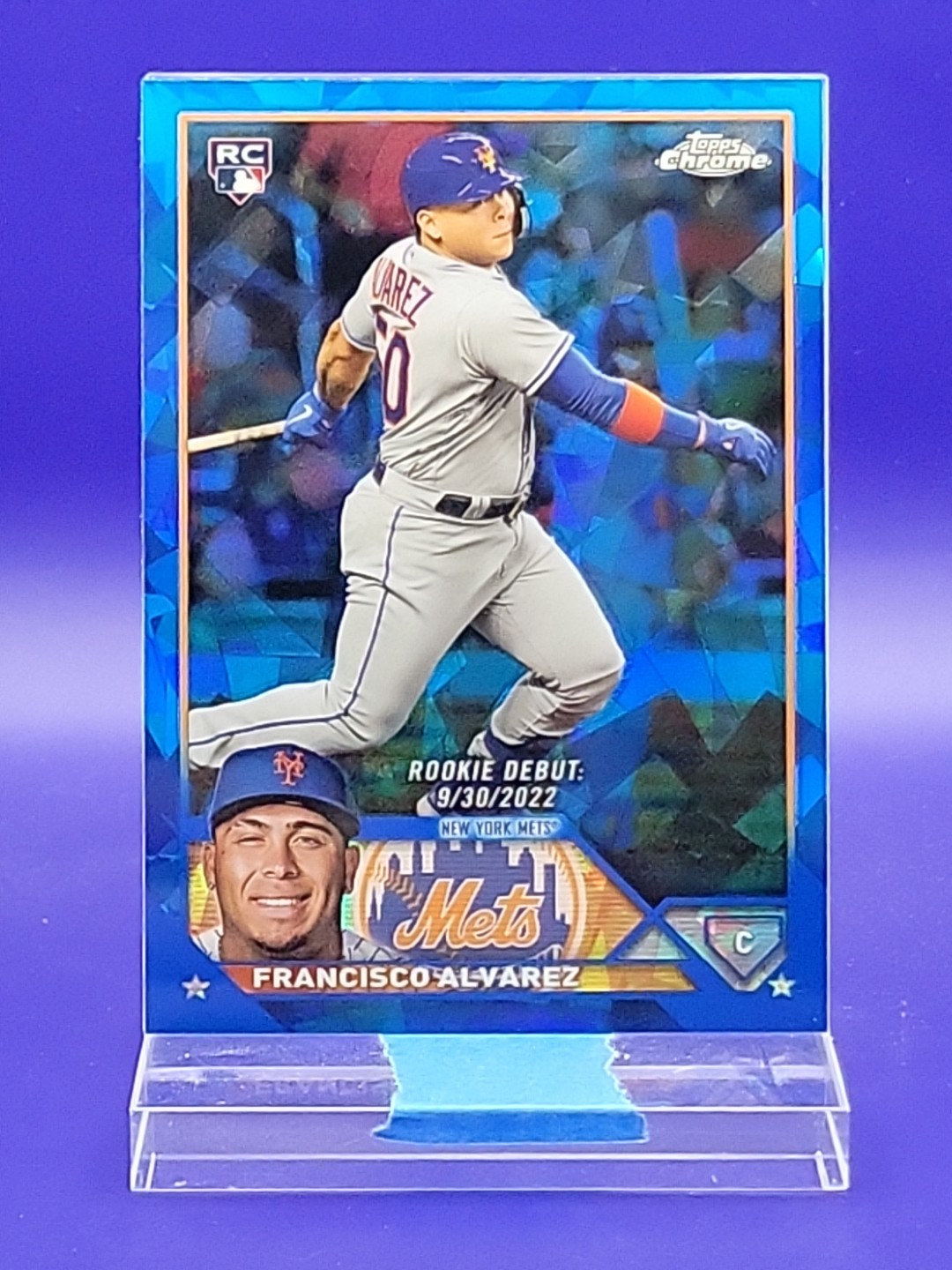 Francisco Alvarez 2023 Topps Chrome Update Sapphire Rookie Debut 🔥 Mets