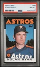 1986 Topps Baseball Nolan Ryan Houston Astros #100 PSA 8 Nm-Mt #139678326 GOAT
