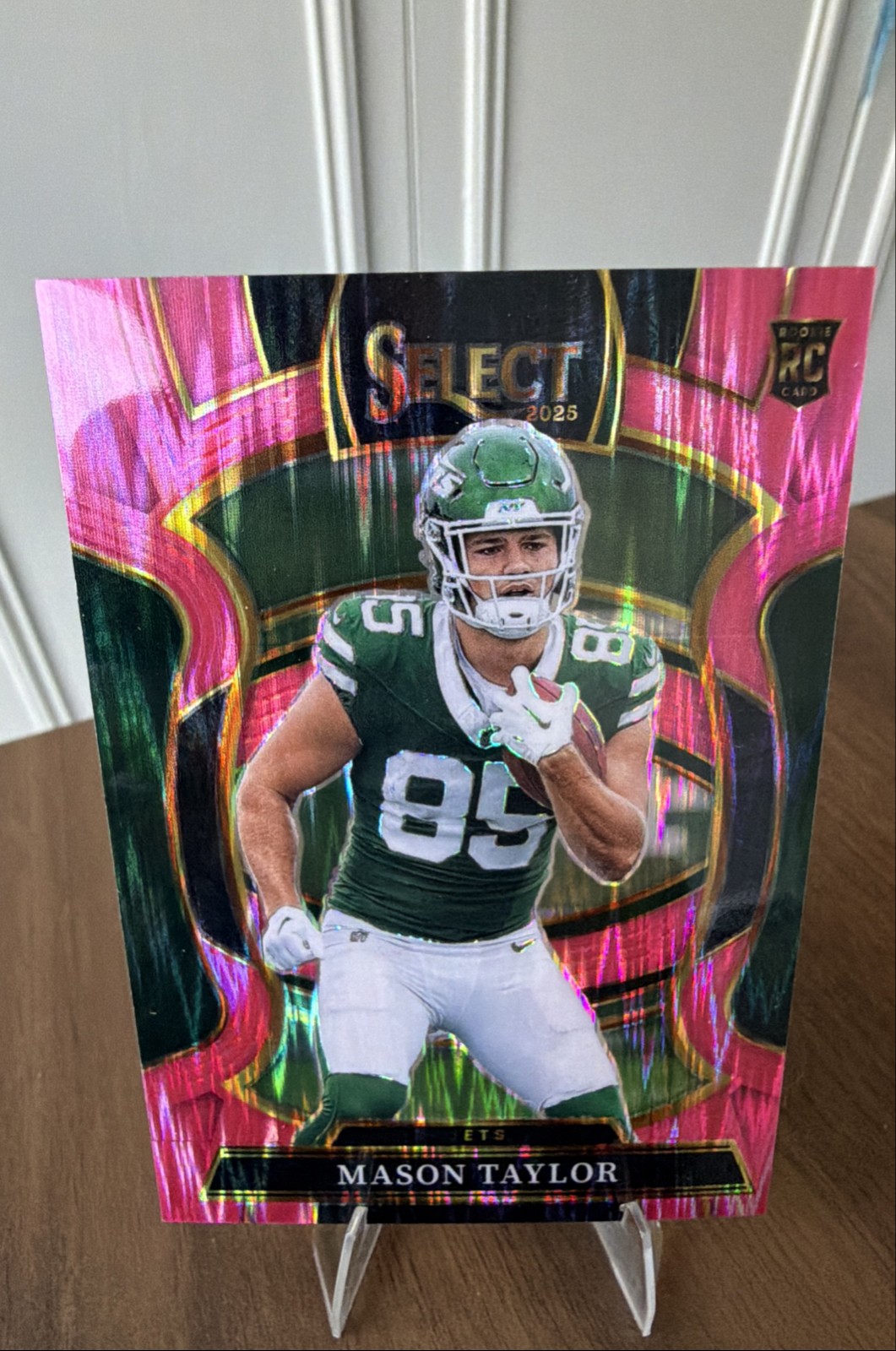 2025 Panini Select - Concourse Mason Taylor #76 Pink Shock Prizm (RC)