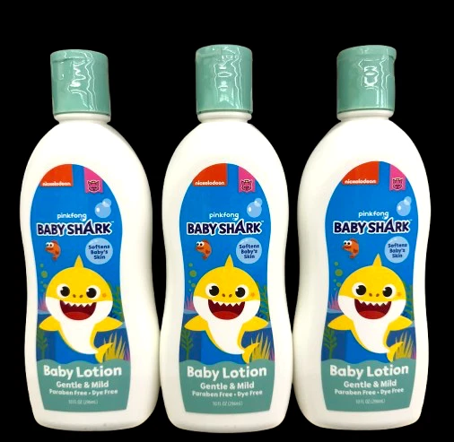 🌺3pk NICKELODEON PINKFONG BABY SHARK GENTLE & MILD SOFTEN SKIN BABY LOTION 10oz