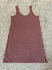 Lululemon Classic Fit Cotton Blend Scoop Dress Ancient Copper Size M Stretch