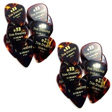 Dunlop Guitar Picks 24 Picks Celluloid Shell Extra Heavy