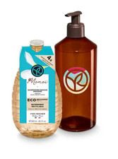YVES ROCHER MONOI ECO-REFILL SHOWER GEL 600 ml.  REUSABLE BOTTLE KIT   NEW