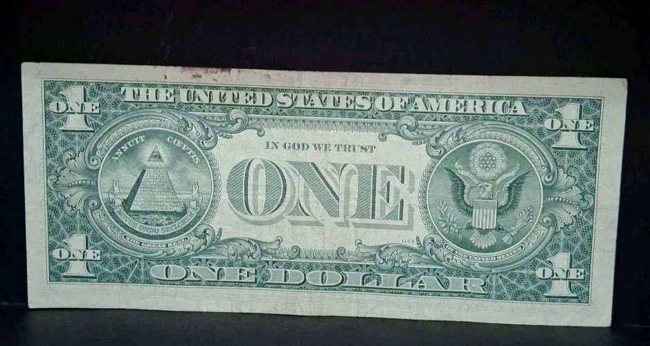 1963 B $1 Joseph Barr One Dollar Bill Federal Reserve Note New York 