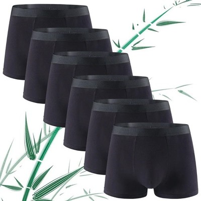 6pcs Men s Bamboo Fiber Boxer Shorts   Soft Breathable Underwear Knickers