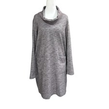 J. Jill Pure Jill Cozy Knit Cowl Neck Sweater Dress Sz M