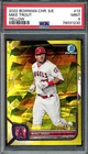 2022 Bowman Chrome Sapphire Mike Trout Yellow Refractor #24/50 PSA 9