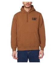 CAT Caterpillar Men Hooded Heavy Construction Equipment Hoodie Sweatshirt Sz L