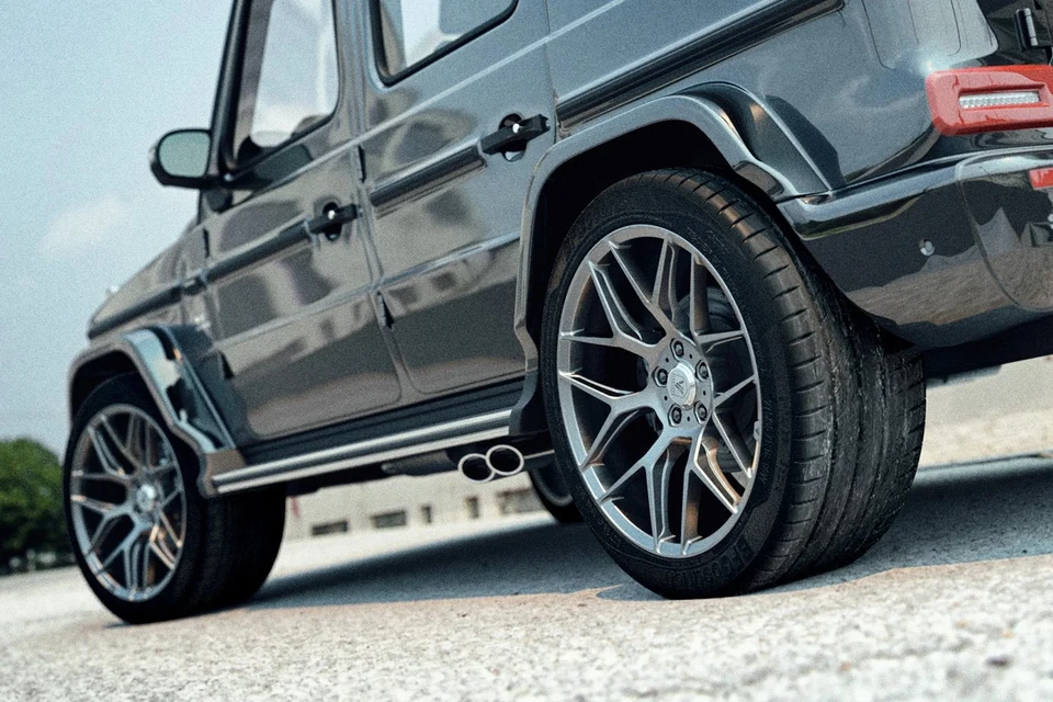 Asanti ABL-27 DYNASTY Wheels 22x9 (32, 5x114.3, 72.56) Titanium Rims Set of 4 — 第 4/4 张图片