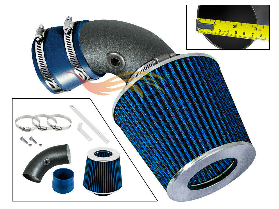 BCP RW BLUE For 96-99 BMW Z3 318i 318is 318ti 1.9L Air Intake System +Filter