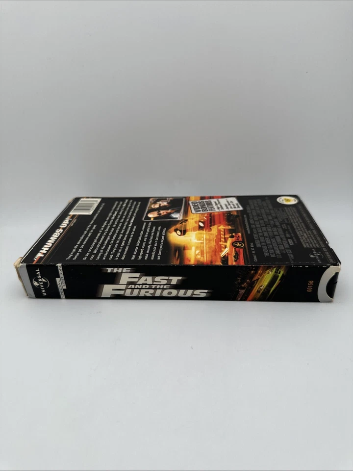 The Fast and the Furious VHS 2001 Paul Walker, Vin Diesel, OOP HTF Rare FS - Image 4 of 4