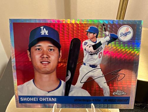 2025 Topps Chrome Platinum Shohei Ohtani 17 Numbered LA Dodgers Prism Refractor