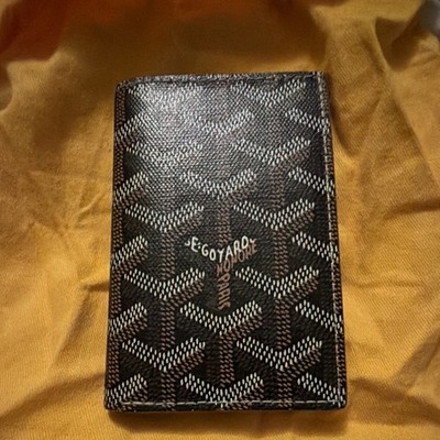 GOYARD Men s Saint-Marc Card Wallet Black Brown - New
