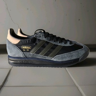 Men's adidas SL72 RS Black Shadow Olive Indigo - Size 8