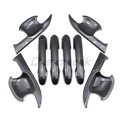 Door Handle + Bowl Cover For Toyota Highlander 20+ With Smart Carbon Fiber Look
