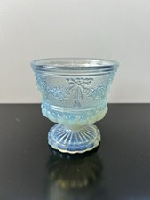 POT STYLE MÉDICIS OPALINE VERRE MOULÉ OPALESCENT STYLE LOUIS XVI OU ITALY