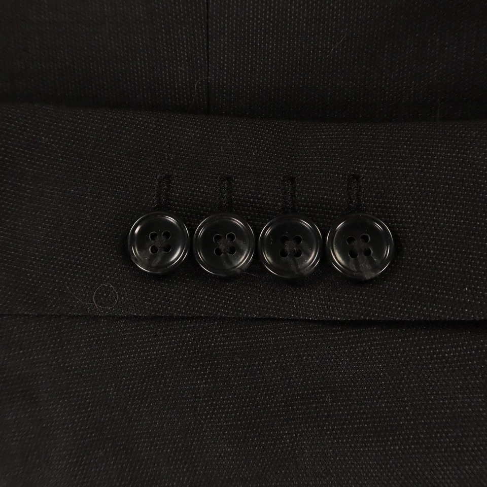 Chaqueta Marc Anthony M 42R Gris Negro Ojo de Pájaro 100% Lana Blazer Abrigo Deportivo Foto 4 de 4