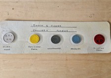 Pit / Collieries 5 x Motor Bus Token Booth & Fisher Sheffield Miners Pit Check 