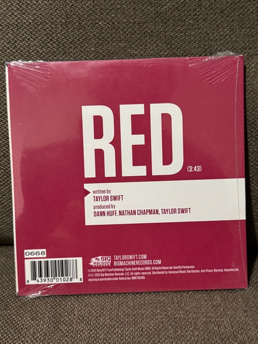 Taylor Swift Red Numbered Single Number 1881rare Hard to Find for