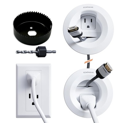 in-Wall Cable Management Kit for Power & Low Voltage Cords   Hide TV Wires Be...