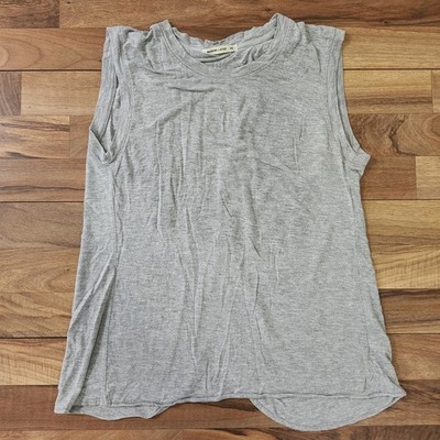 Marine Layer Womens Open Back Tank Top Shirt Micro Modal Grey Size XS