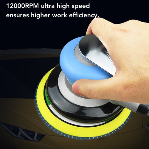 .Air Sander 5in Orbital Pneumatic Sanding Machine 12000RPM Palm Grinder For - Picture 10 of 23
