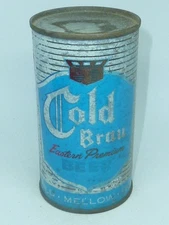 Empty Bottom Opened 12oz Cold Brau Eastern Premium Beer Flat Top