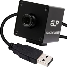 ELP 4K Camera 3.6mm Fixed Focus Lens Mini USB Webcam,HD 2160P USB Camera with...