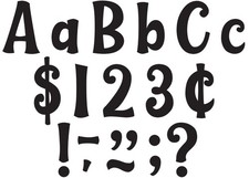 Teacher Created Resources Black 4" Wild Whimsy Letters Combo Pack TCR9197 