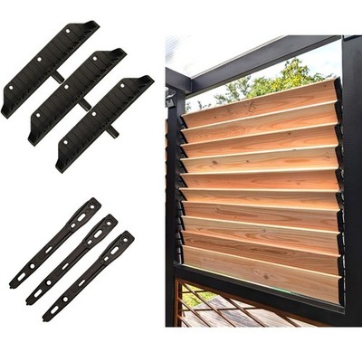 Louver Bracket Kit Sunblind System   Shutter Hardware Set for Deck Pergola