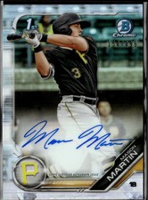 Mason Martin 2019 Bowman Chrome 1st Auto Autograph RC REFRACTOR /499 Pirates